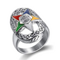 Order of The Eastern Star Ring Masonic Gift Silver Sisterhood Ring OES Accessory Women Mason Jewelry