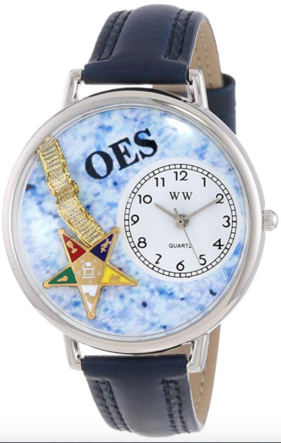 Leather Band Watch OES Gift Necklace Earrings Masonic Jewelry Order of The Eastern Star Women Mason