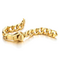 Boxing Bracelet Gold Color Cuban Link Bracelet Boxing Glove Bracelet Curb Chain Bracelet Boxing Jewelry 8.5in