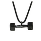 Black Dumbbell Bodybuilding Gym Necklace Exercise Workout Mr. Olympia Chain 24in.