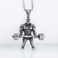 Mr. Olympia Chain Gym Bodybuilding Chain Strongman Necklace Exercise Workout Pendant 24in.
