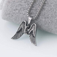 Biker Angel Wings Necklace Tire Chain Mechanic Gift Necklace 24in.