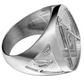 Blue Freemason Ring Gold Silver Color Masonic Ring Past Master Mason Jewelry Regalia Gift