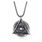Freemason Necklace Pyramid Eye Necklace Illuminati Talisman Masonic Chain Jewelry