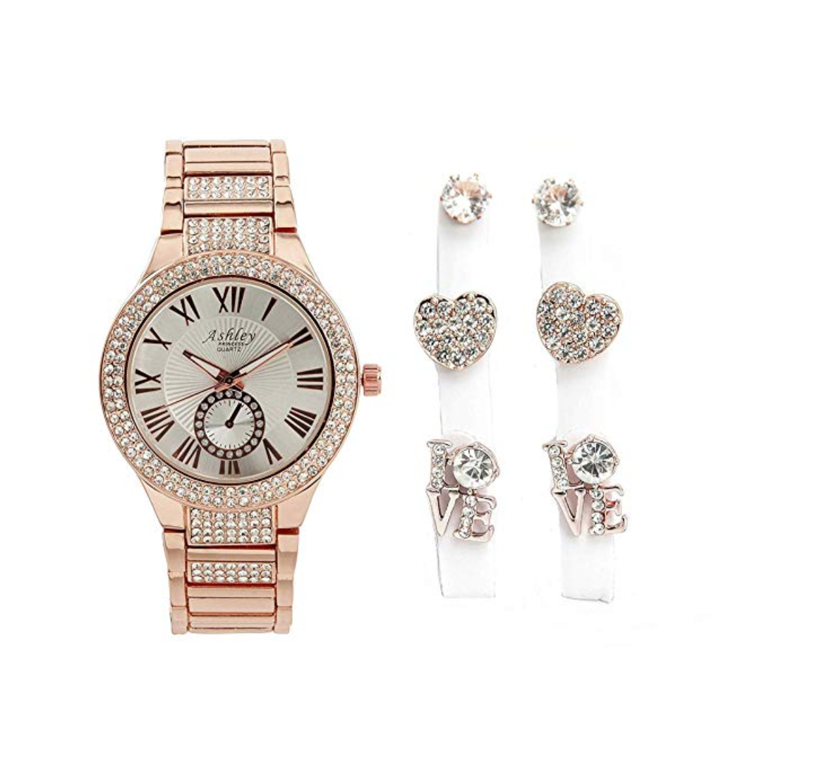 Women Watch Gift Set Rose Gold| Alibaba.com