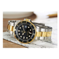 Black Face Watch Gold Silver Color Two Tone Sports Dress Watch Luxury Business Watch Quartz Submariner