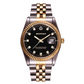 Black Face Gold Silver Color Watch Diamond Dial Oyster Watch 2-Tone Datejust Dress Watch Gift