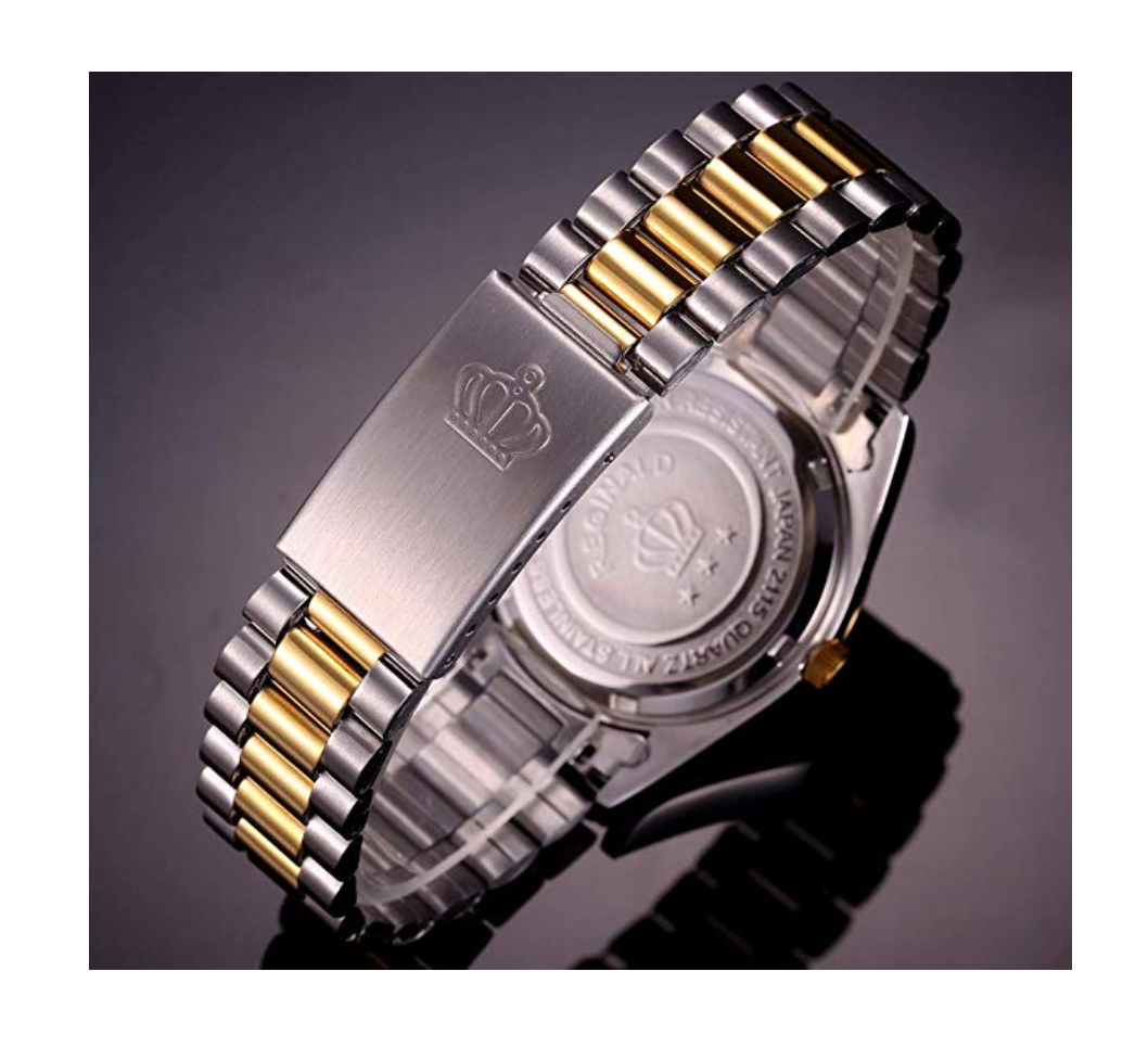 Women's Simulated Diamond Dress Watch Gold Silver Color Datejust Dress Watch Gift Luxury Watch