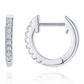 6mm 925 Sterling Silver Gold Diamond Hoop Earrings Womens Small Huggie Hoop Earrings