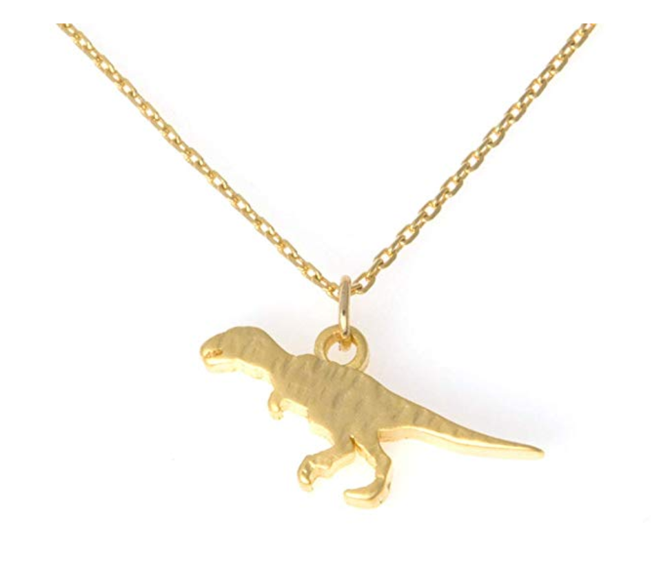 Dinosaur Necklace Dinosaur Pendant Chain T-rex Jewelry Tyrannosaurus Triceratops Necklace Gift 18in.