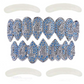Blue Grillz Simulated-Diamond Grillz Iced Out Vampire Fangs Grillz Hip Hop Rapper Jewelry Grills
