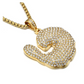 Crayfish Chain Shrimp Gold Diamond Necklace Supreme Patty Chain Silver Necklace Hip Hop 24in